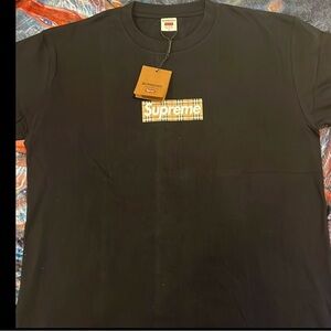 Supreme x Burberry Black T-Shirt